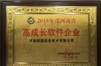 热烈祝贺师慧信息被评为“河南省高成长软件企业”
